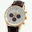 Breitling Navitimer Chronometer Ref RB0127 18K Rose Gold Silver Dial